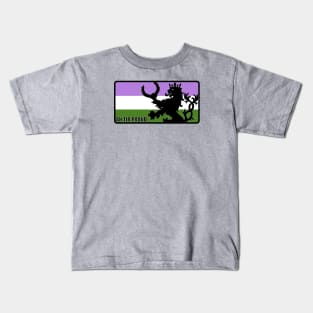 An Tir Pride - Genderqueer - Oblong Kids T-Shirt